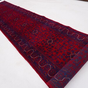 Extra Long 3x30 ft Runner, Afghan High Quality Wool Stunning Handmade Turkoman Rug, Hallway Runner, Famous Bukhara Rug 30 ft Runner 2'9x30" afbeelding 7