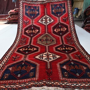 1930s Antique 5x9 Afghan Caucasian design Rug, Turkmen Handmade Wool Rug, Oriental Rug, Living Room Rug, Tribal Rug, Bedroom Rug Kitchen Rug