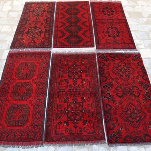Afghan Handmade Rug, Paper Pattern Rug