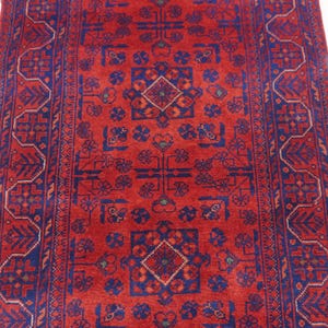 Afghan Bukhara Rug 14 ft Runner Rug, High Quality Soft Wool Stunning Turkoman Handmade Woo Rug, Hall way Runner, Khal Muhammadi Bukhara Rug image 15