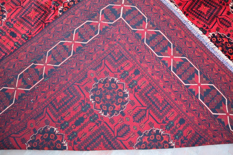 17x10 Extra Large Bukhara Rug 500x300 cm Afghan Bukhara Rug, Top Quality Handmade Organic dyes Carpet, Oriental Turkmen Rug, Living Room Rug image 10