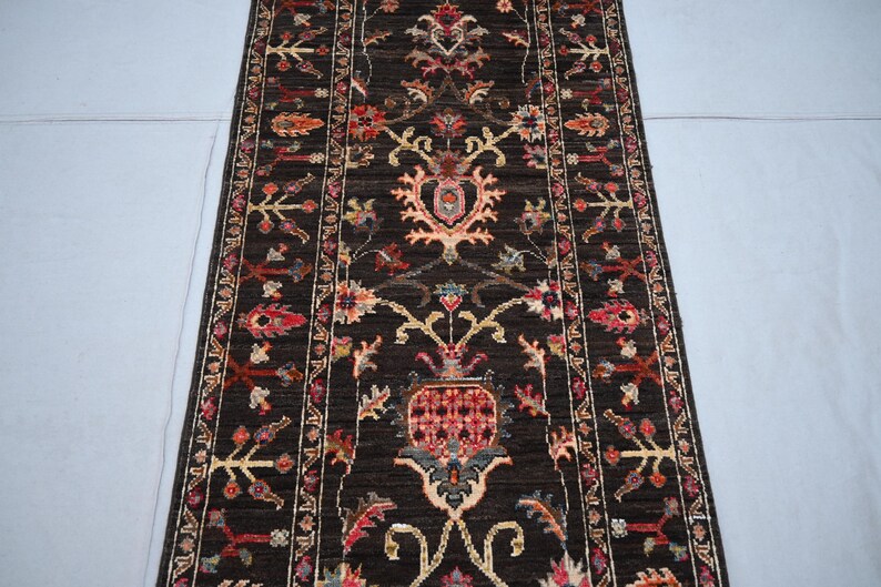 3x10 Runner, Afghan Bijdar Sultani Rug, Top Quality Handmade Wool Rug