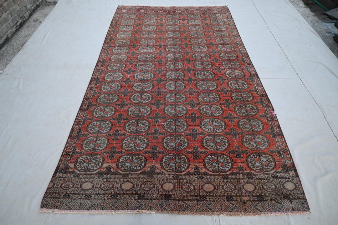 Waziri Rug Collectors Piece 5x10 One of a Kind Geometric Antique Rug Afghan ...