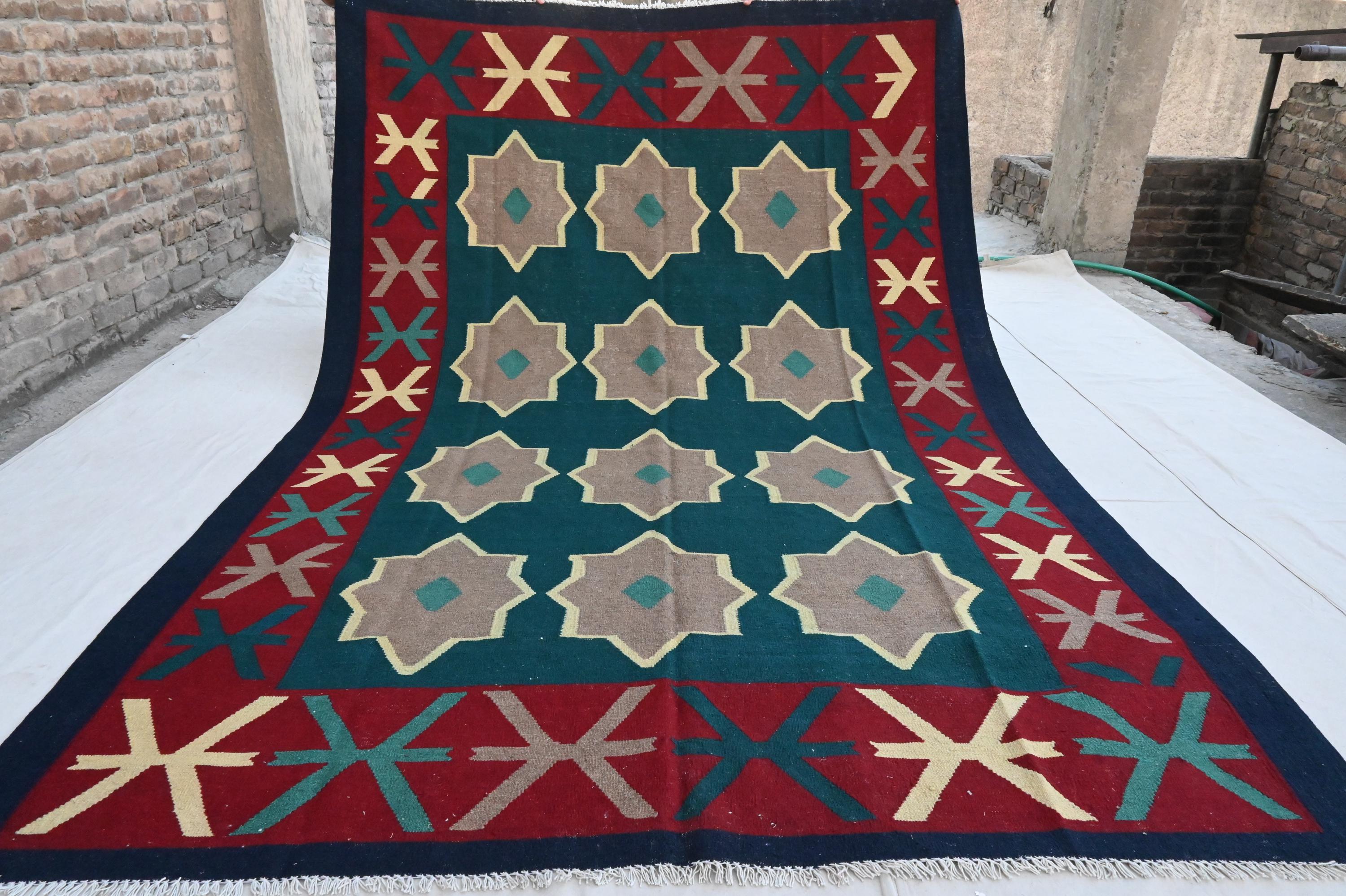 美品】vintage Afghan rug gabbeh kilim 17万
