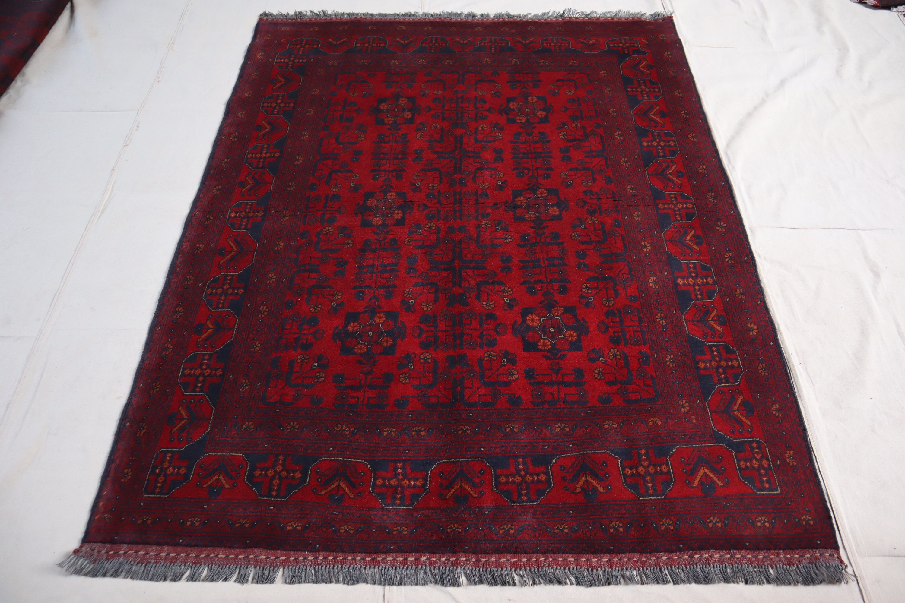 Antique Afghan Rug - Etsy Antique Afghan Rug - Etsy
