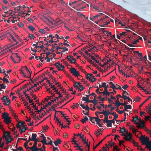 17x10 Extra Large Bukhara Rug 500x300 cm Afghan Bukhara Rug, Top Quality Handmade Organic dyes Carpet, Oriental Turkmen Rug, Living Room Rug image 6