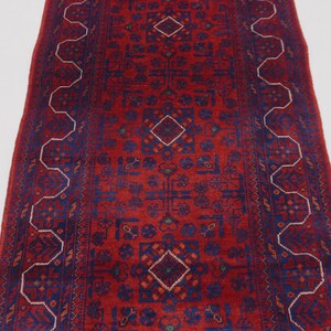 Extra Long 3x30 ft Runner, Afghan High Quality Wool Stunning Handmade Turkoman Rug, Hallway Runner, Famous Bukhara Rug 30 ft Runner 2'9x30" afbeelding 12