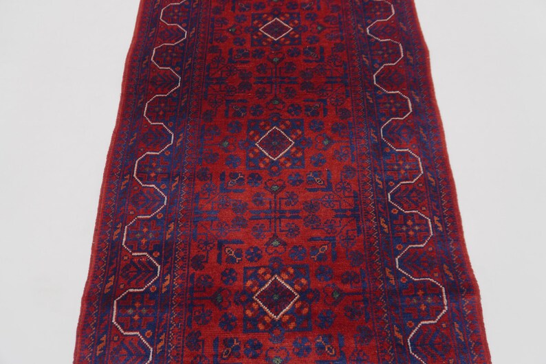 Extra Long 3x30 ft Runner, Afghan High Quality Wool Stunning Handmade Turkoman Rug, Hallway Runner, Famous Bukhara Rug 30 ft Runner 2'9x30" afbeelding 12