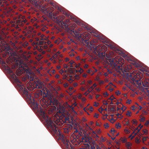 Afghan Bukhara Rug 14 ft Runner Rug, High Quality Soft Wool Stunning Turkoman Handmade Woo Rug, Hall way Runner, Khal Muhammadi Bukhara Rug image 11