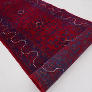 Extra Long 3x30 ft Runner, Afghan High Quality Wool Stunning Handmade Turkoman Rug, Hallway Runner, Famous Bukhara Rug 30 ft Runner 2'9x30" afbeelding 10
