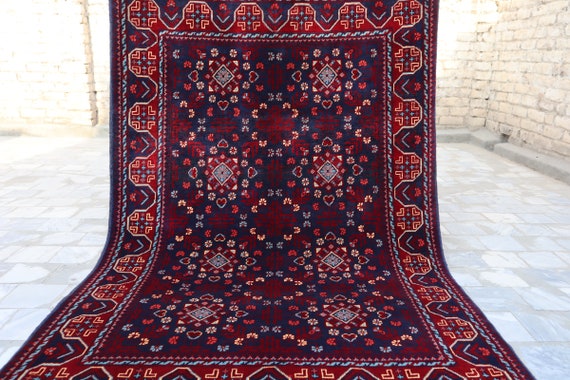 NEW Afghani Bokhara Traditional Design SUPER HIGH QUALITY BLUE    S-M-L SIZE 
