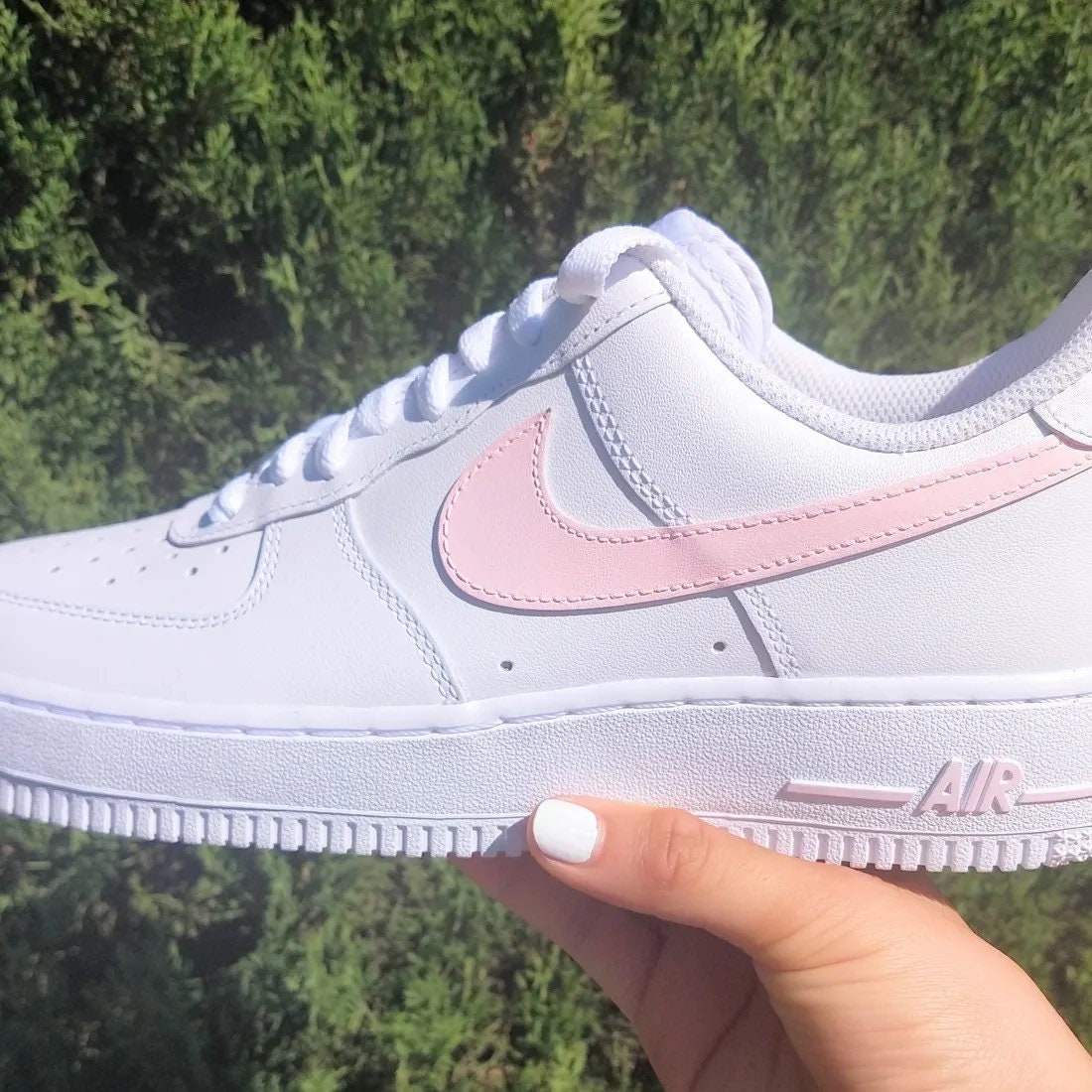 Deportes whisky Omitido Womans Baby Pink Airforce1s - Etsy