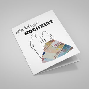 wedding gift newlyweds | A6 folding card to print out yourself