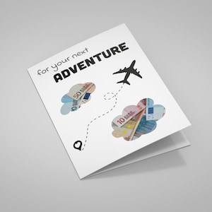 Regalo in contanti “Avventura” | Biglietto pieghevole A6 da stampare | Soldi della carta regalo