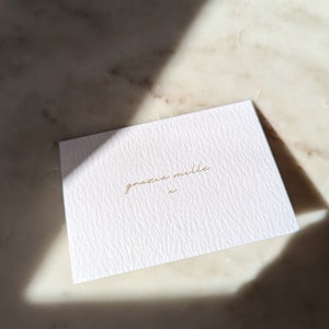 Mini A7 Thank You Cards | Grazie Mille, Merci Beaucoup, Muchas Gracias | 6 Cards & 6 Envelopes | Pack of Cards