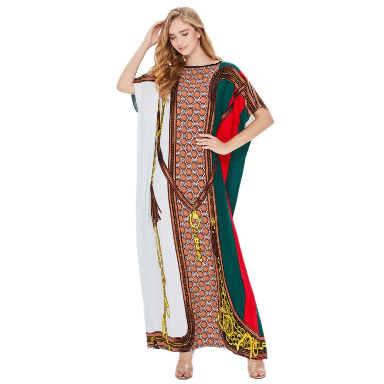 Summer Multi Color Kaftan Maxi Robe ONE SIZE | Etsy