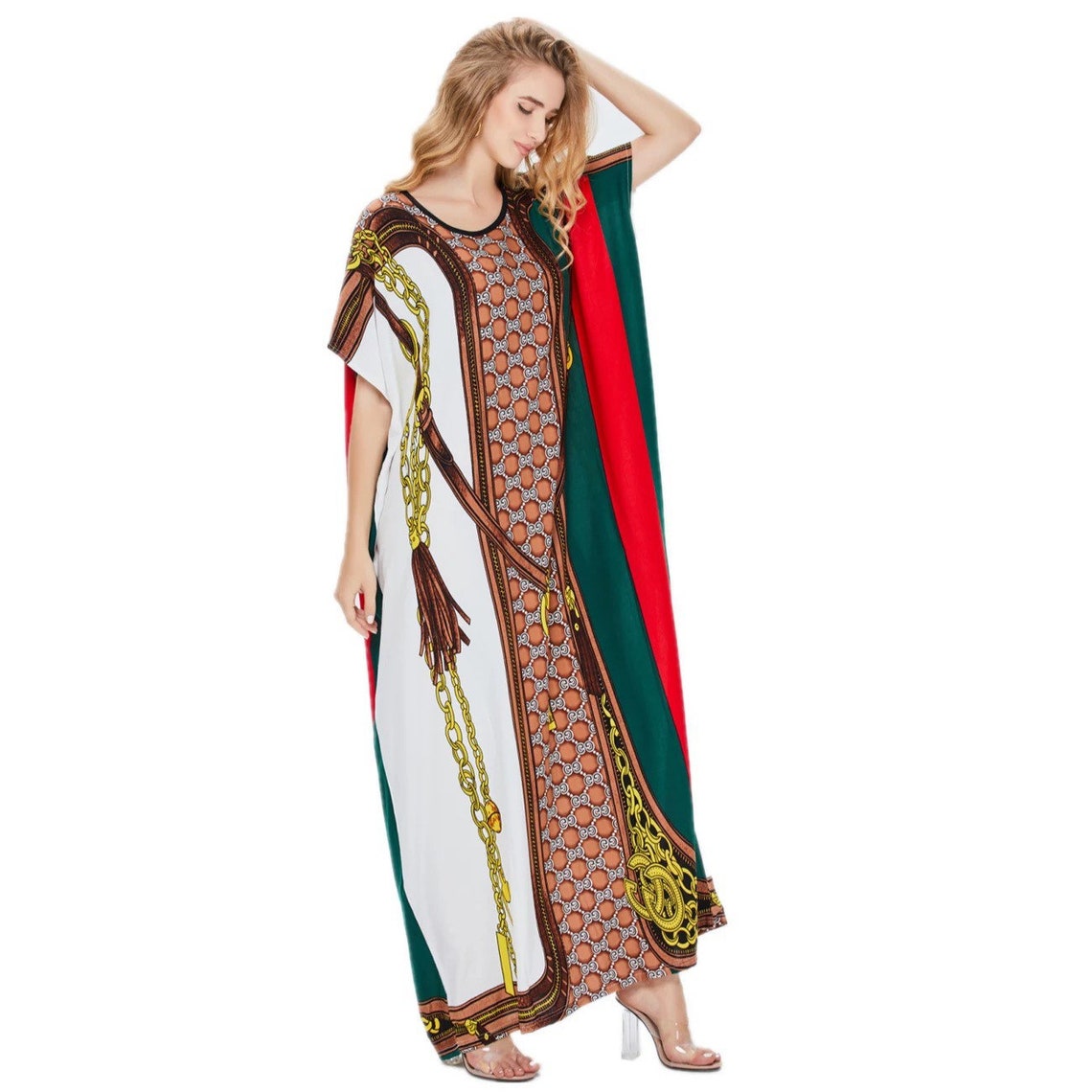 Summer Multi Color Kaftan Maxi Robe ONE SIZE | Etsy