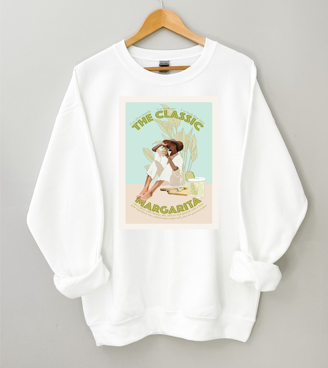 Margarita Sweatshirt / Cocktail Crewneck/ Drinking Shirt / Etsy