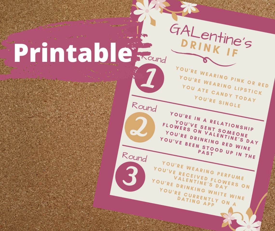 Galentine's Game Bundle Galentines Day Games Etsy