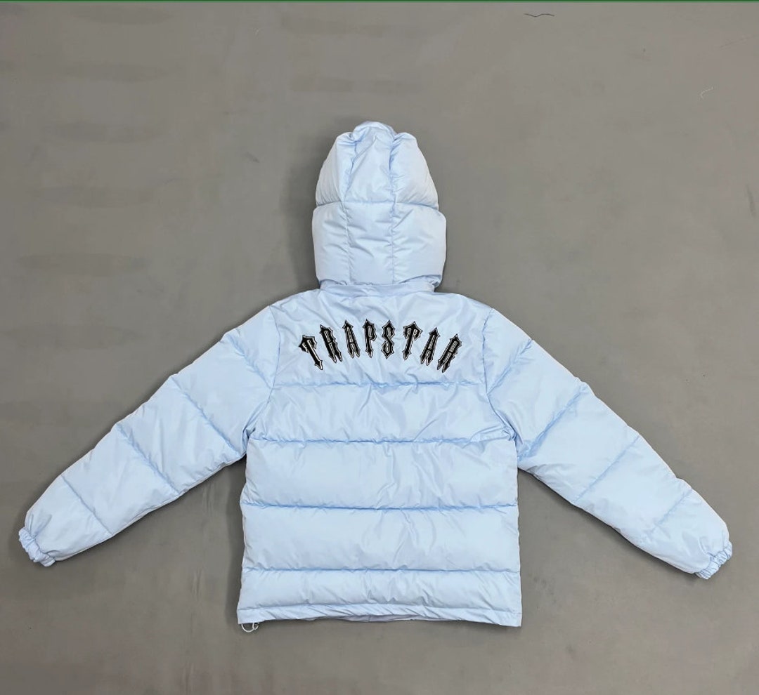 Trapstar Baby Blue Irongate Jacket Detachable Hood Sizes XSXL