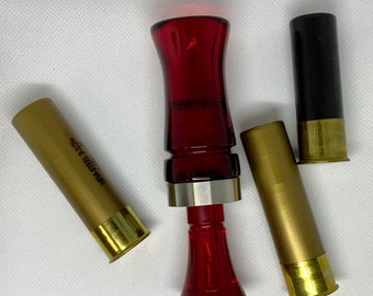 Hand Crafted Acrylic Duck Call (Fire Engine Red)