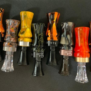 Hand Crafted Acrylic Duck Call Fire Engine Red image 7