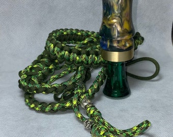 Hand Crafted Acrylic Duck Call (Mallard Mania) w/ Matching Lanyard