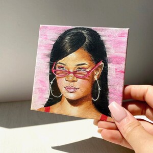 Rihanna Original Painting Mini Canvas