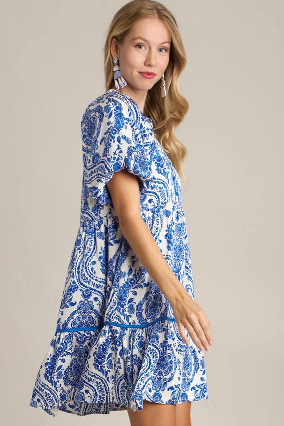 a line midi white dress A-Line Short Sleeve Midi Shirt Dress White  Chammeli