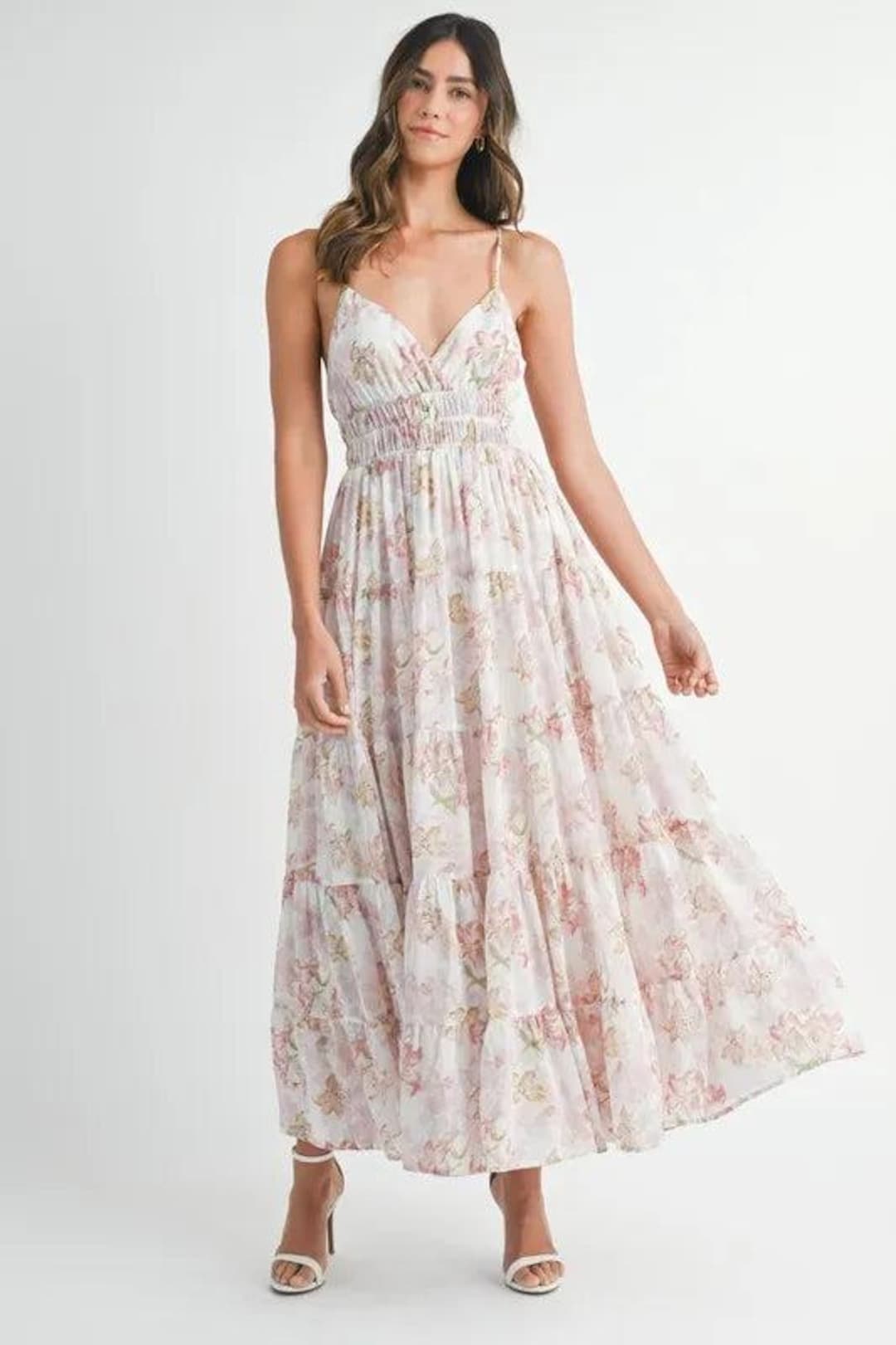 Tiered cami maxi dress main image 0