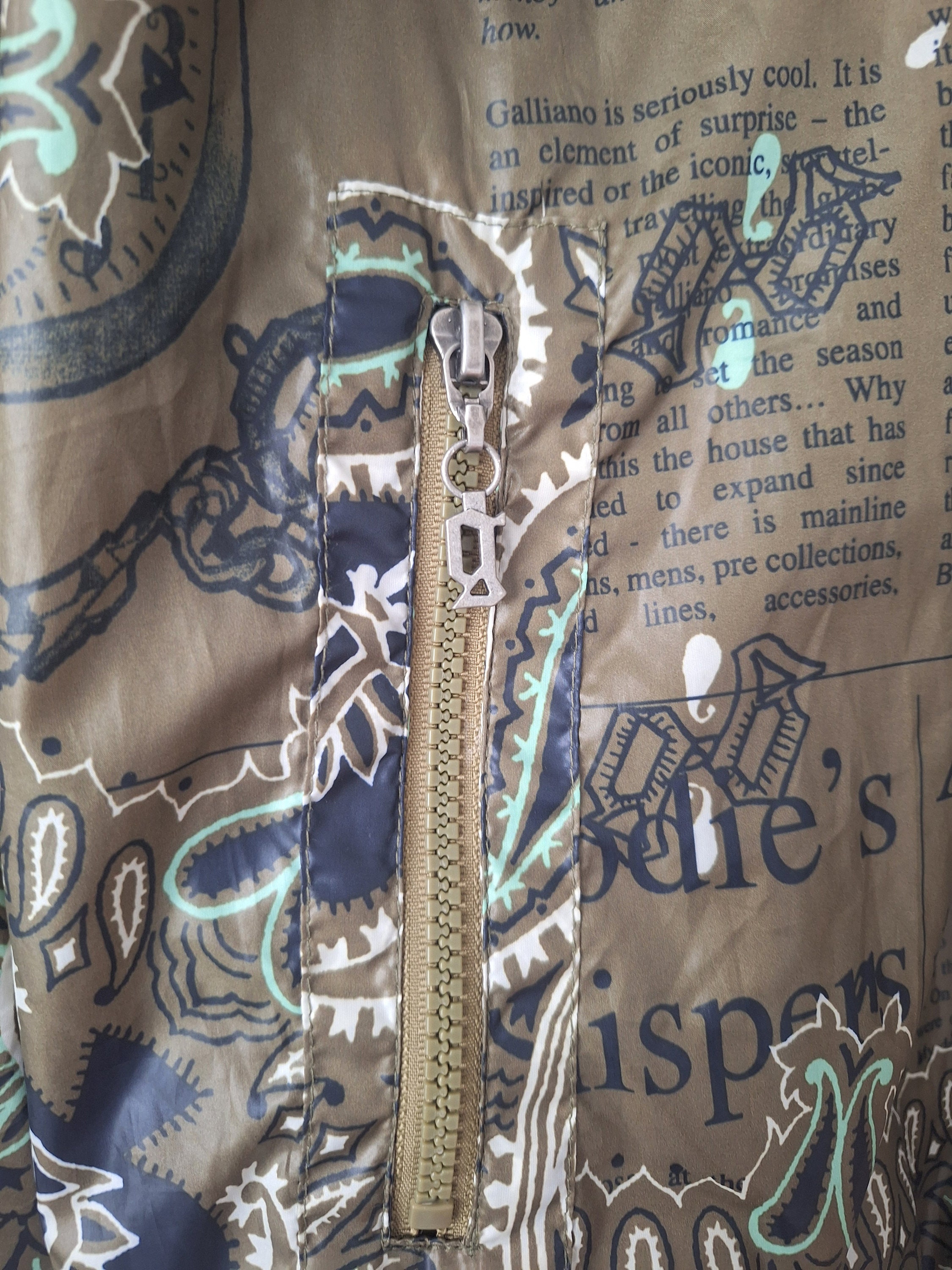 Super Rare John Galliano Unisex Newspaper Print Jacket - Etsy