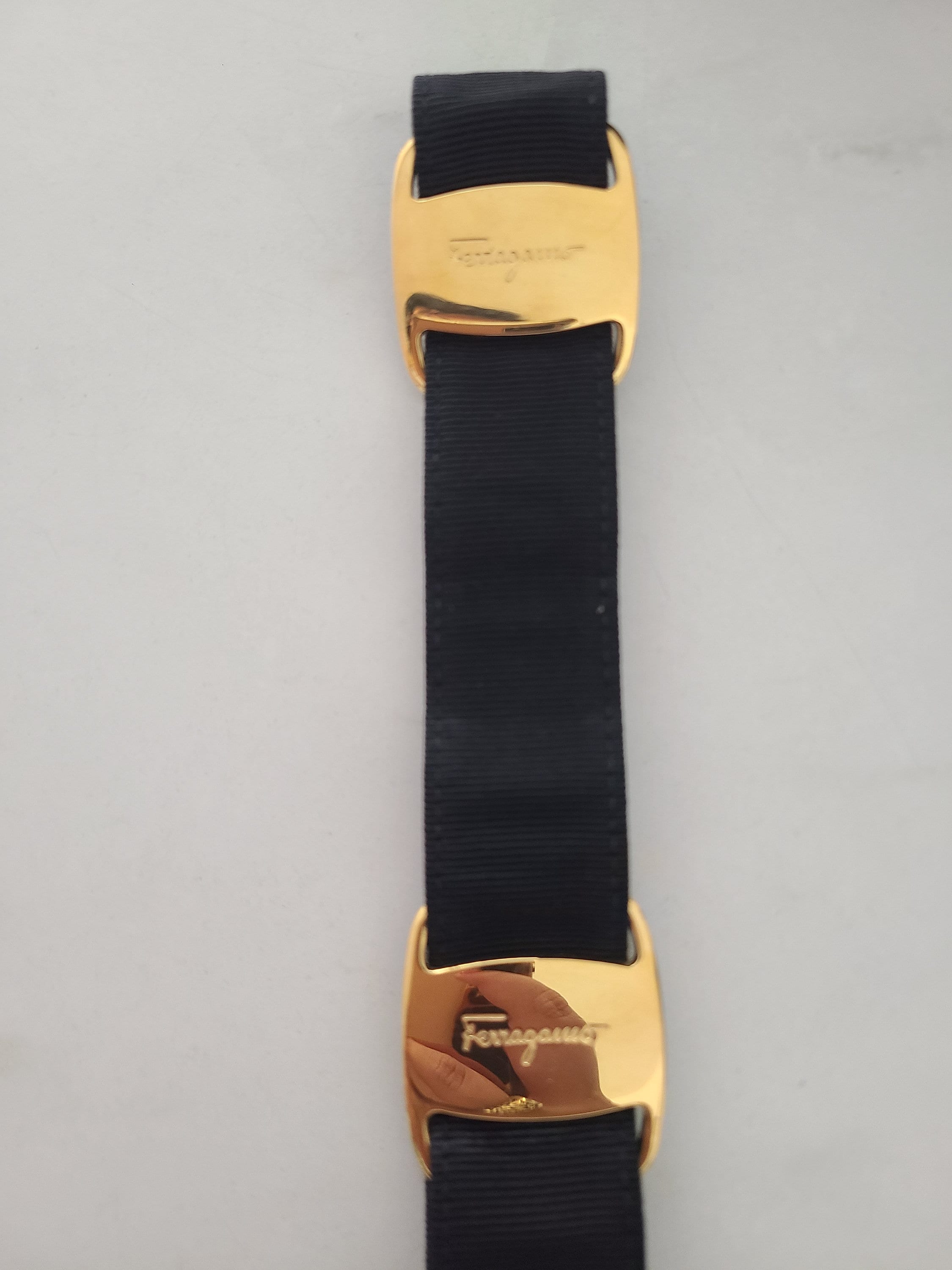Vintage Salvatore Ferragamo Belt in Gold Hardware - Etsy