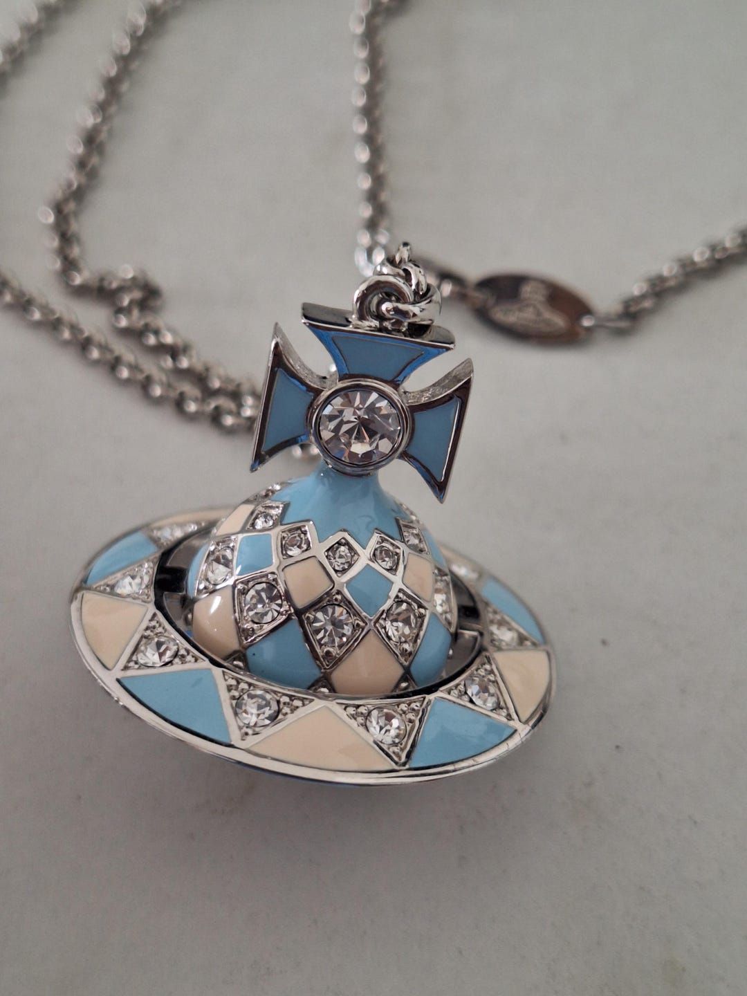 Limited Edition Vivienne Westwood Unisex Crystal Orbit Necklace Etsy