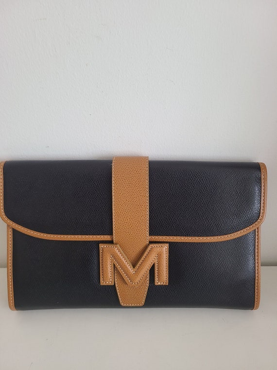 Vintage authentic MORABITO unisex leather clutch b