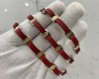 Vintage Loewe Bracelet Silver Tone Cuff Style 6.5” / Loewe
