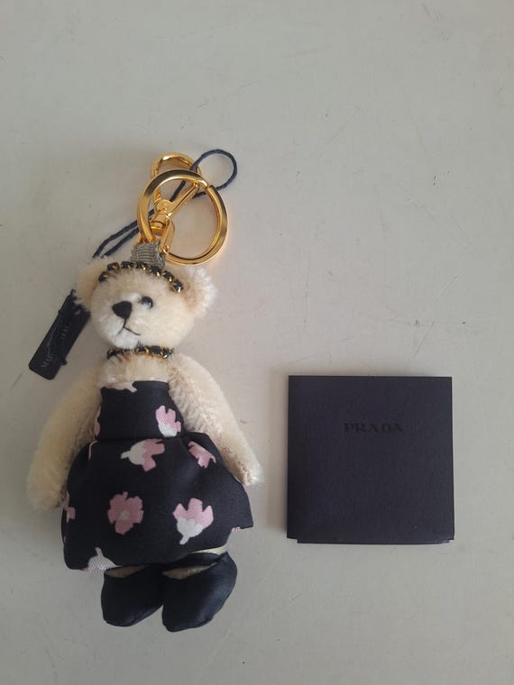 Prada teddy bear keychain deals