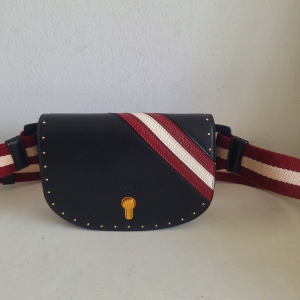 Vintage Bally Unisex Leather Belt Bag