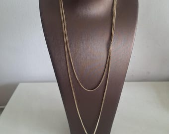 Alexander McQueen Double Wrap Skull Necklaceネックレス Alexander McQueen Gunmetal Double-Wrap Chain Skull Necklace