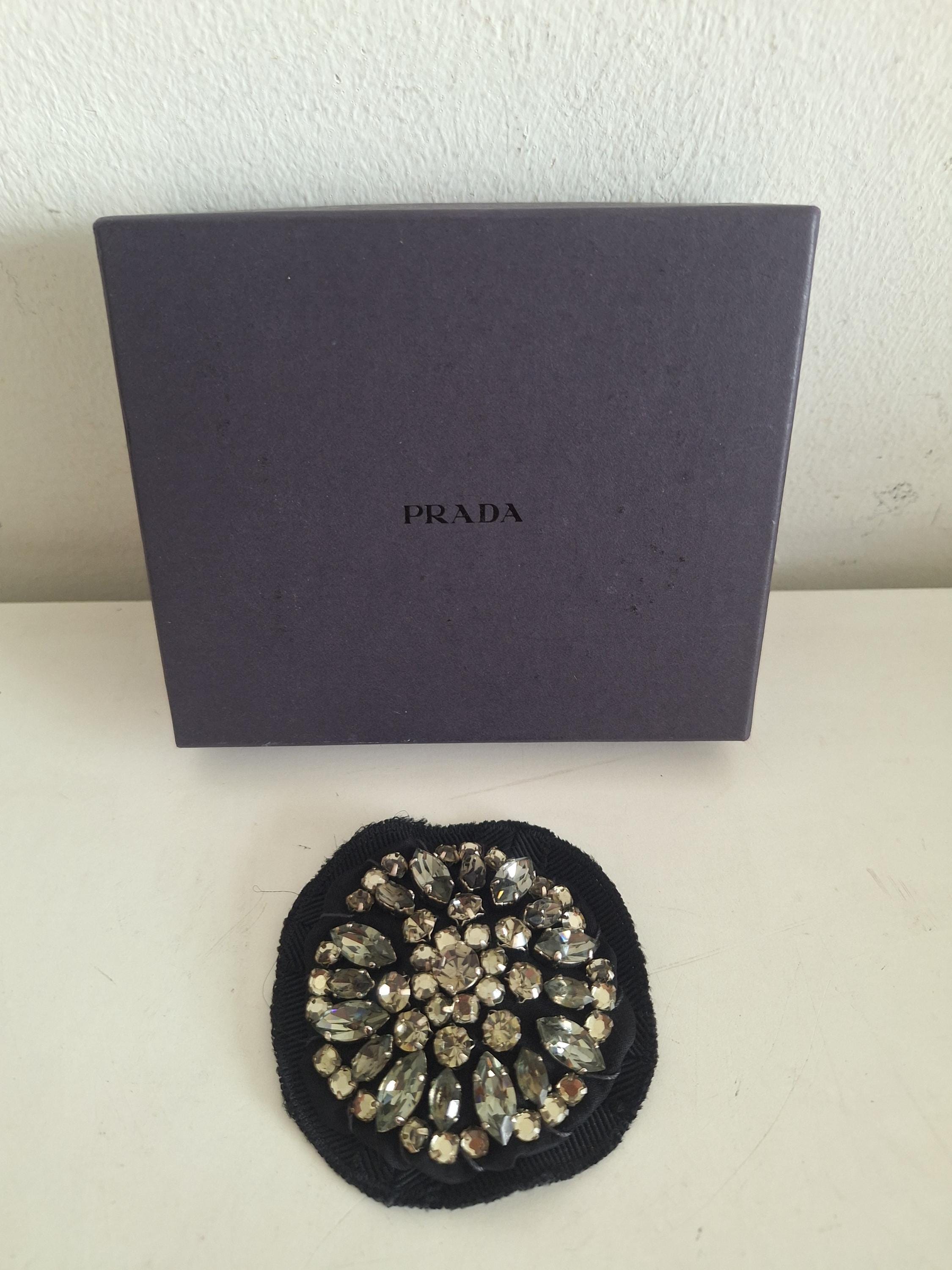 Designer Prada Large Stone Brooch Etsy Australia