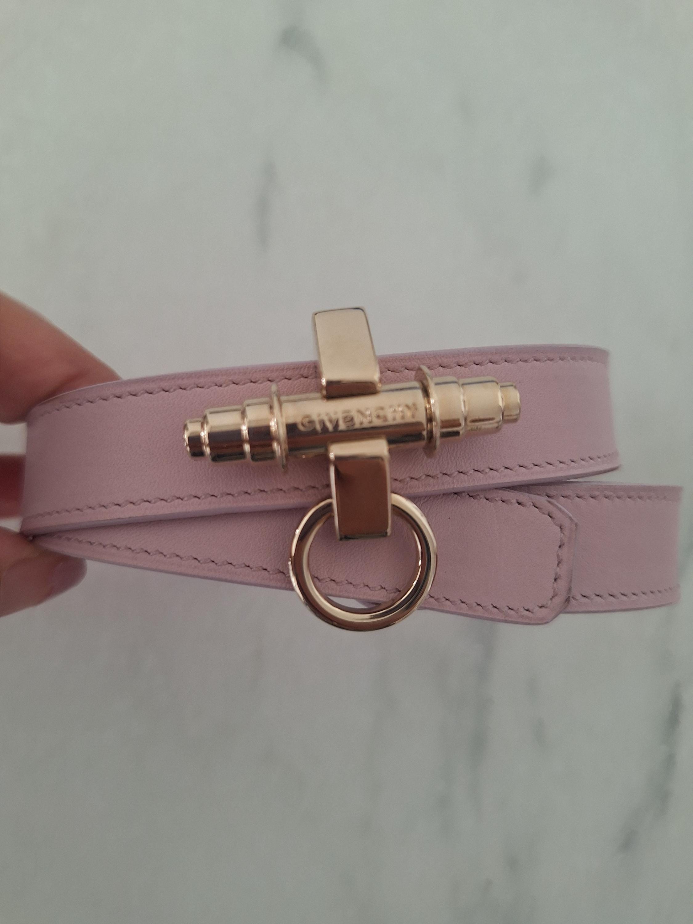 Givenchy Obsedia Pink Double Layer Leather Bracelet Etsy Israel