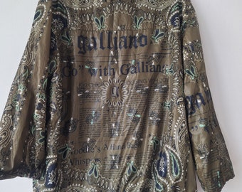 Super Rare John Galliano Unisex Newspaper Print Jacket - Etsy