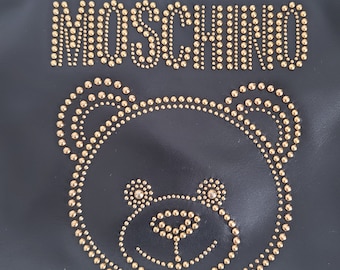 Authentic Moschino Full Leather Clutch Bag