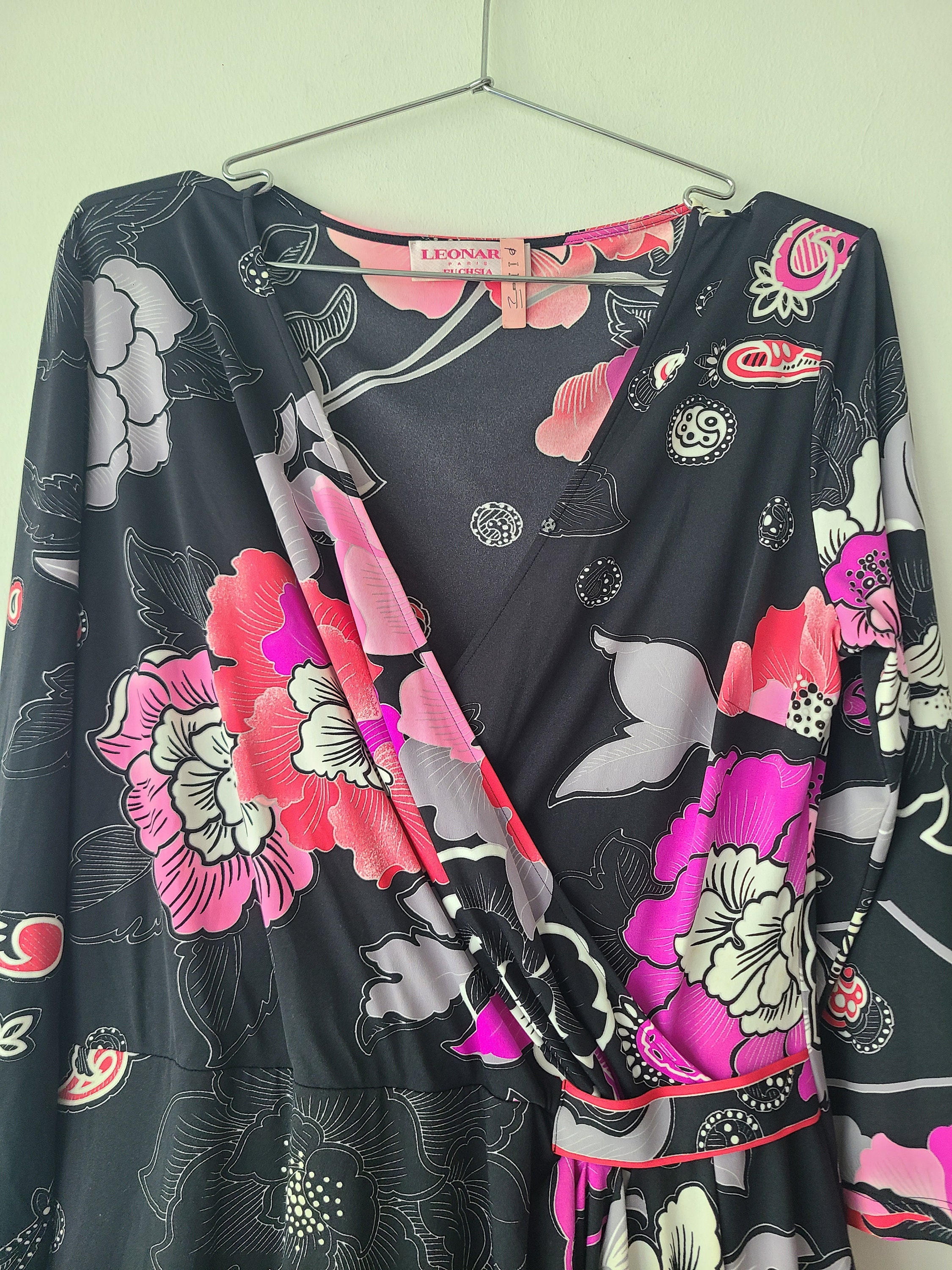 Vintage 90s Parisian Floaty Utility Midi Dress (L)