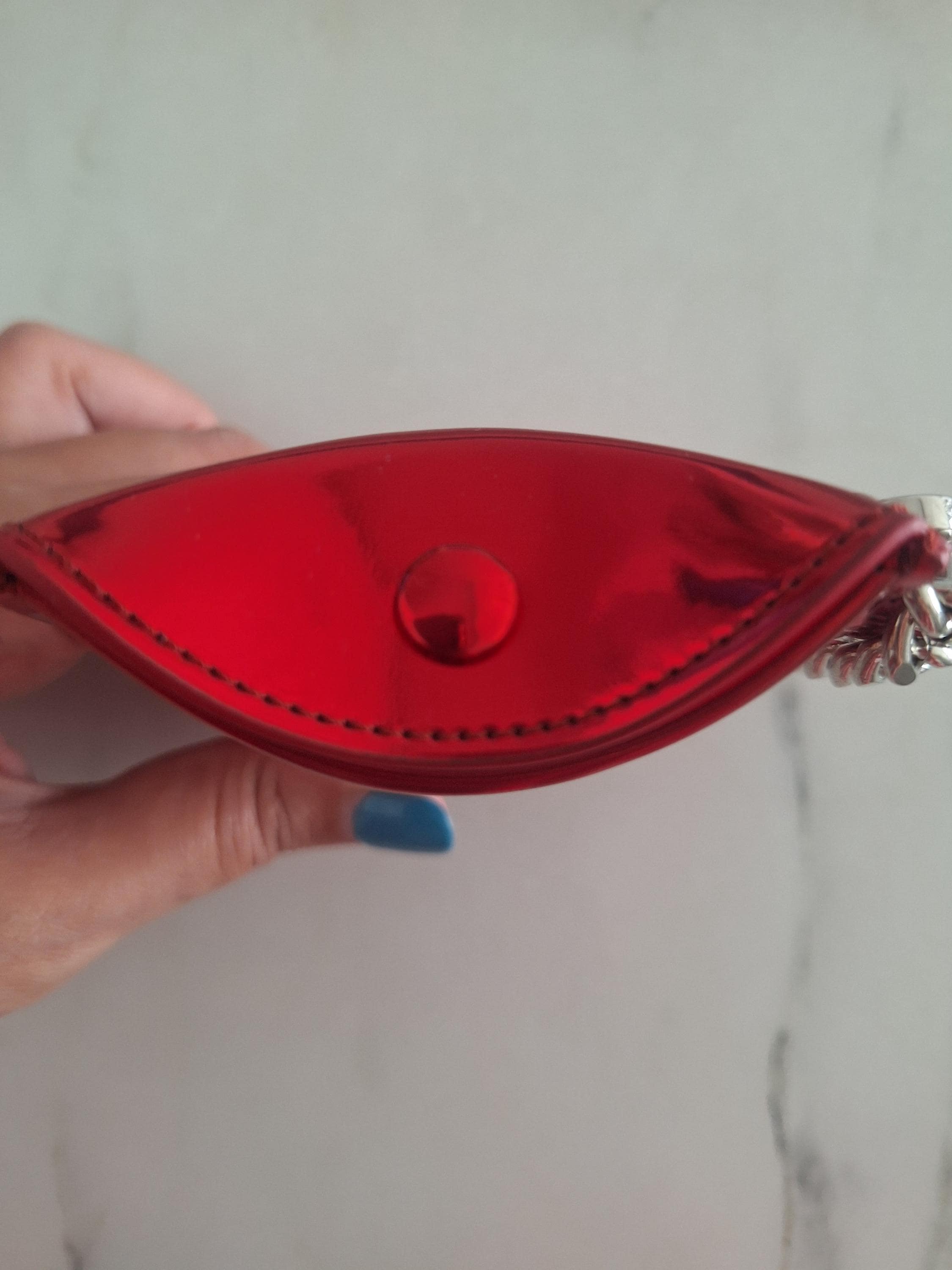 MM6 Masion Margiela Unisex Metallic Pouch Bag Charm - Etsy