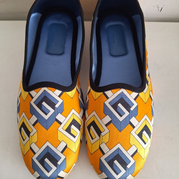 Vintage Gucci Monogram Indoor Flats