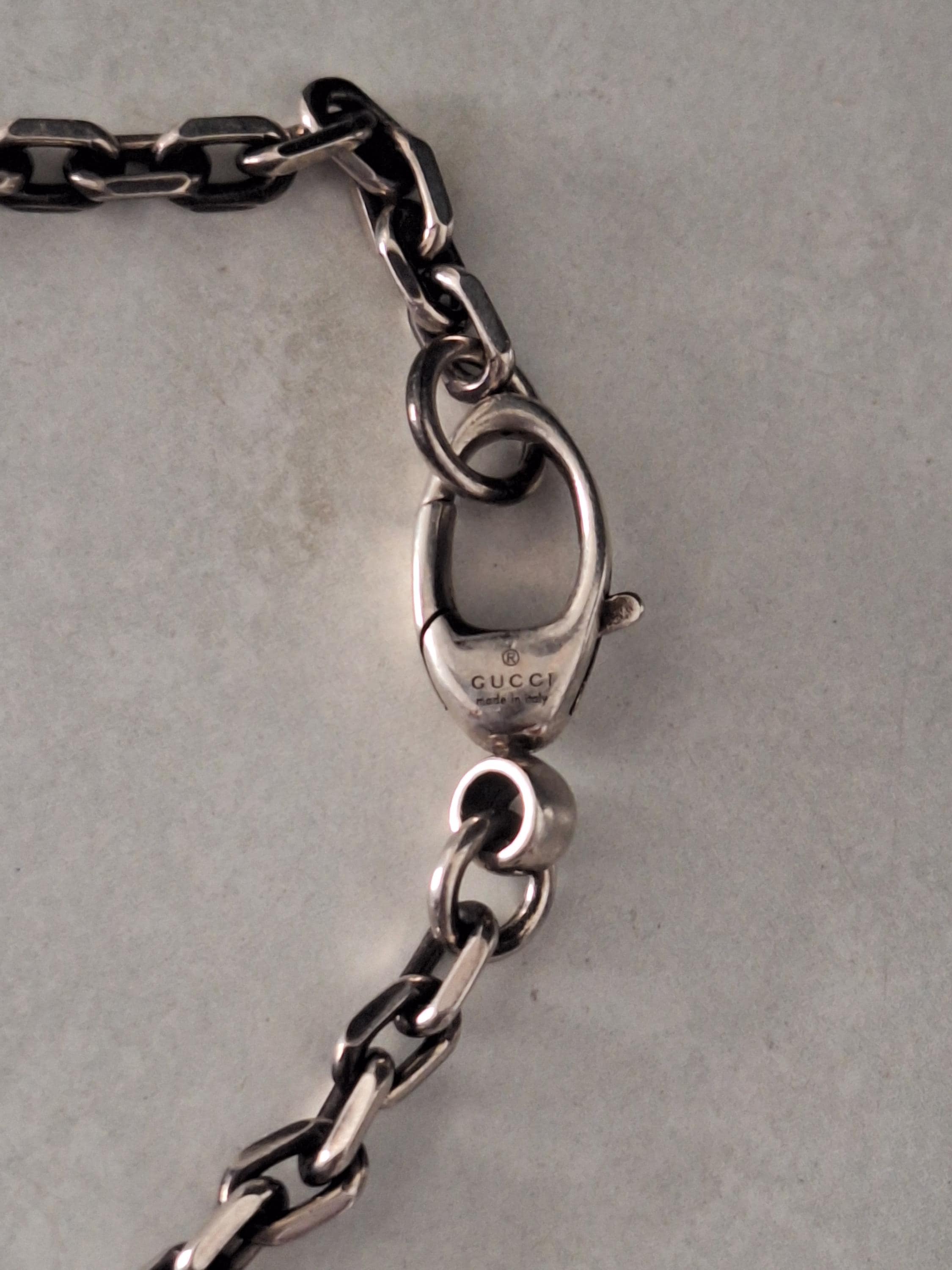 Gucci Unisex Sterling Silver Tiger Long Necklace Etsy Australia
