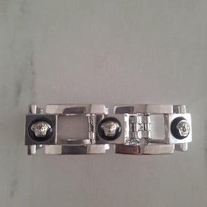 Versace Medusa Gianni Unisex Silver Bracelet