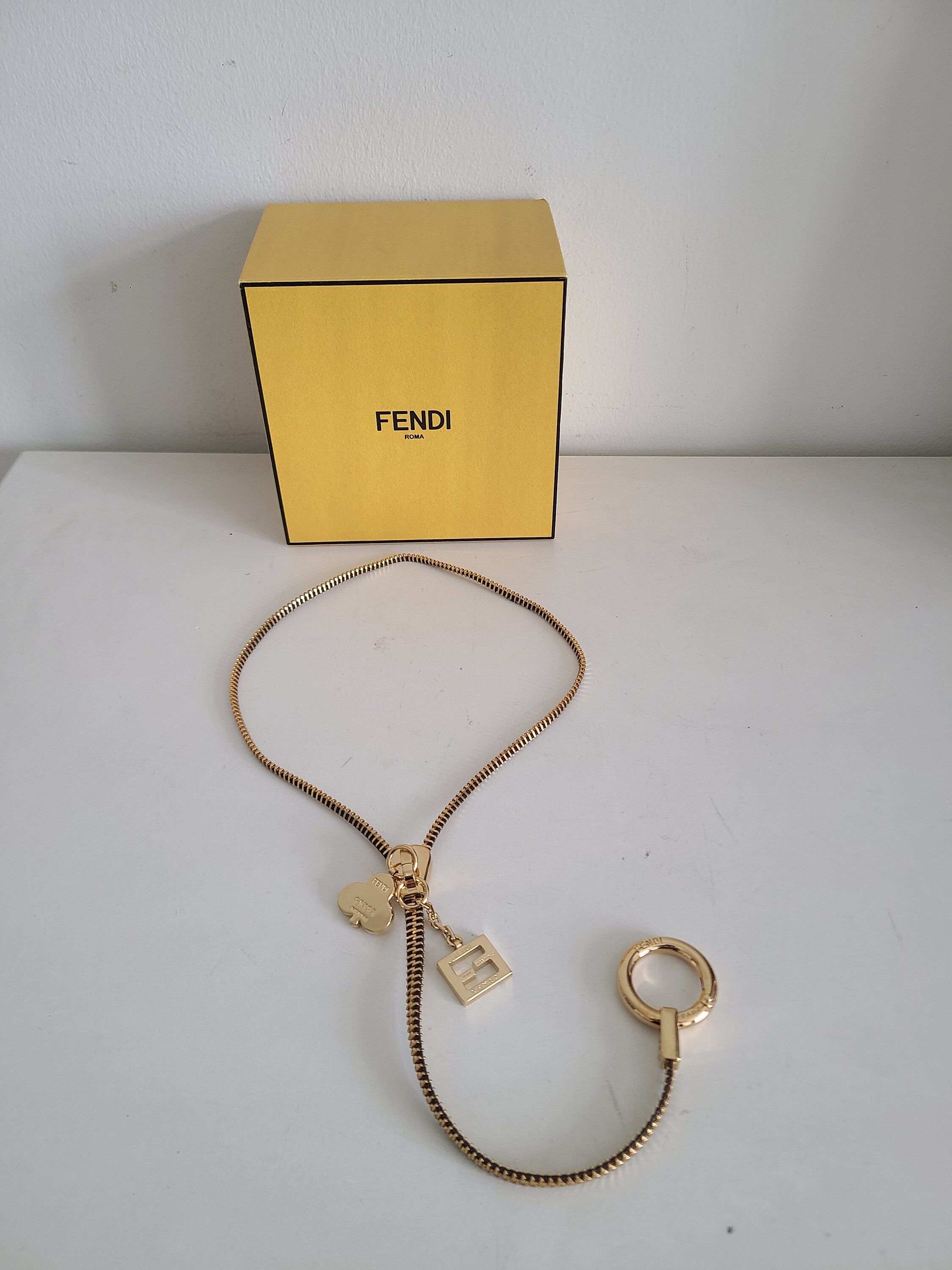 Fendi, Jewelry, Fendi Double F Logo Roma Italy 925 Enamel Gold Plated  Post Earringsrare