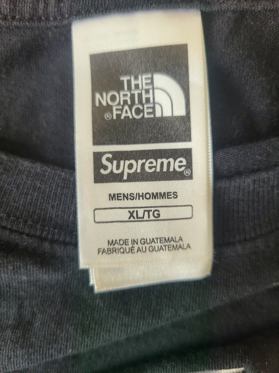 Vintage Rare the North Face X Supreme Tee Shirt - Etsy Vintage Rare the North Face X Supreme Tee Shirt - Etsy