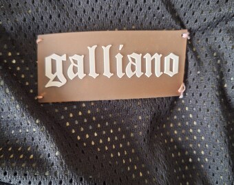 John Galliano ダブルジップ ジャケット Vintage John Galliano SS 2002 Formula 1 Denim Moto Jacket
